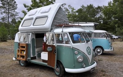 Jardin dans un camping-car