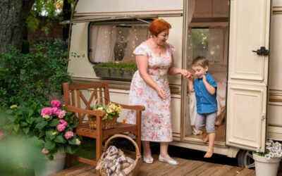 jardinage mobile dans le camping-car